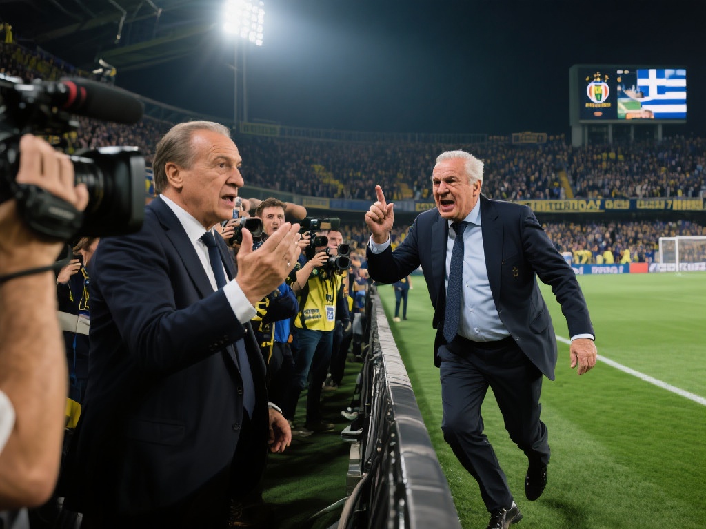 作为这支球队的幕后老板,来自希腊的船王以其强硬的性格和对足球的狂热而闻名。据悉,他在看到球队近期的糟糕表现后,彻底失去了耐心。比赛结束后,这位亿万富翁竟然直接冲入球场,当着众多球迷和媒体的面,愤怒地质问主教练:“你到底在做什么?我们花了这么多钱,就是为了看这样的结果吗?”这一幕被现场摄像机完整记录下来,迅速在网络上引发热议。