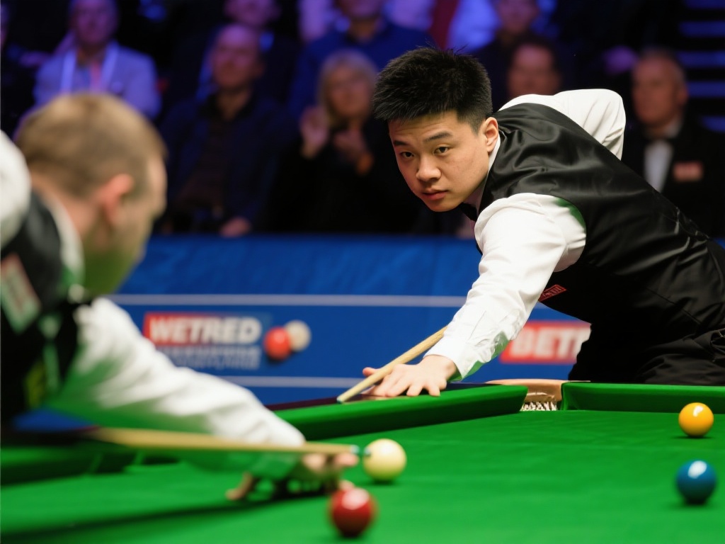 赵心童力克韦克林 首度晋级世锦赛半决赛 在斯诺克赛场上,一场激动人心的对决总是能